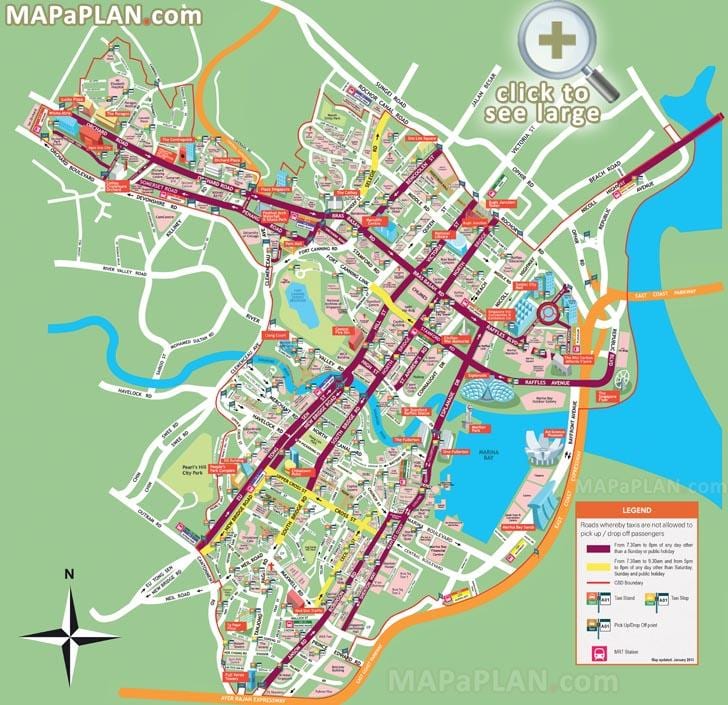 ರಸ್ತೆ ನಕ್ಷೆ ಸಿಂಗಪುರ್