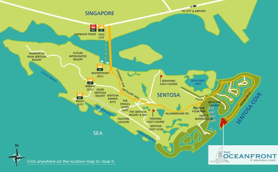ನಕ್ಷೆ sentosa