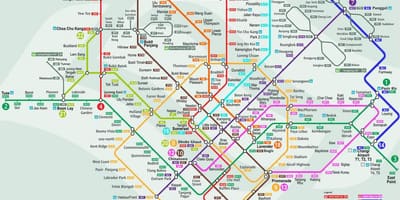 Smrt ಸಿಂಗಪುರ್ ನಕ್ಷೆ